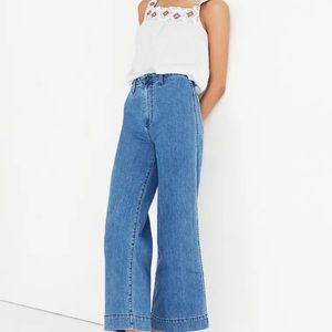 Madewell wide leg cropped jeans size 30